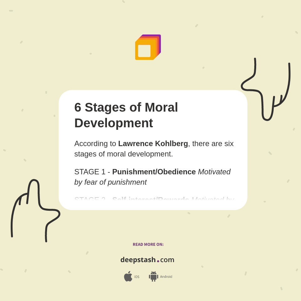 6 Stages of Moral Development - Deepstash