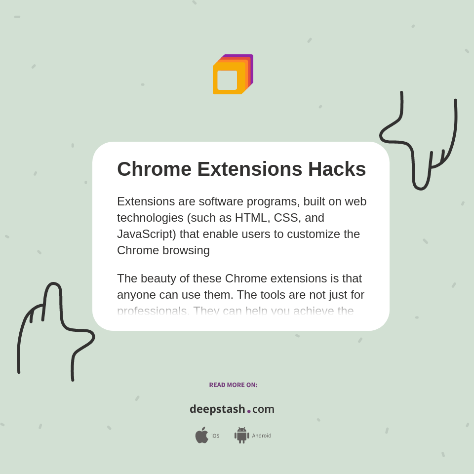 Chrome Extensions Hacks Deepstash