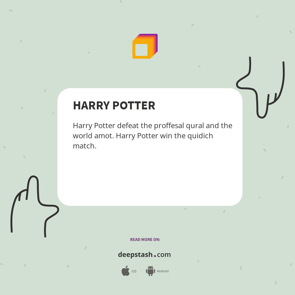 HARRY POTTER Deepstash