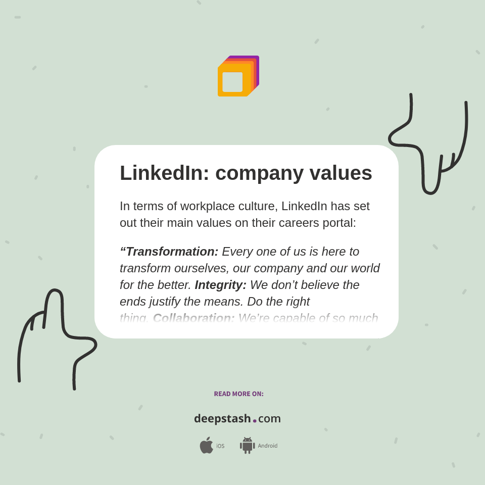 LinkedIn: company values - Deepstash