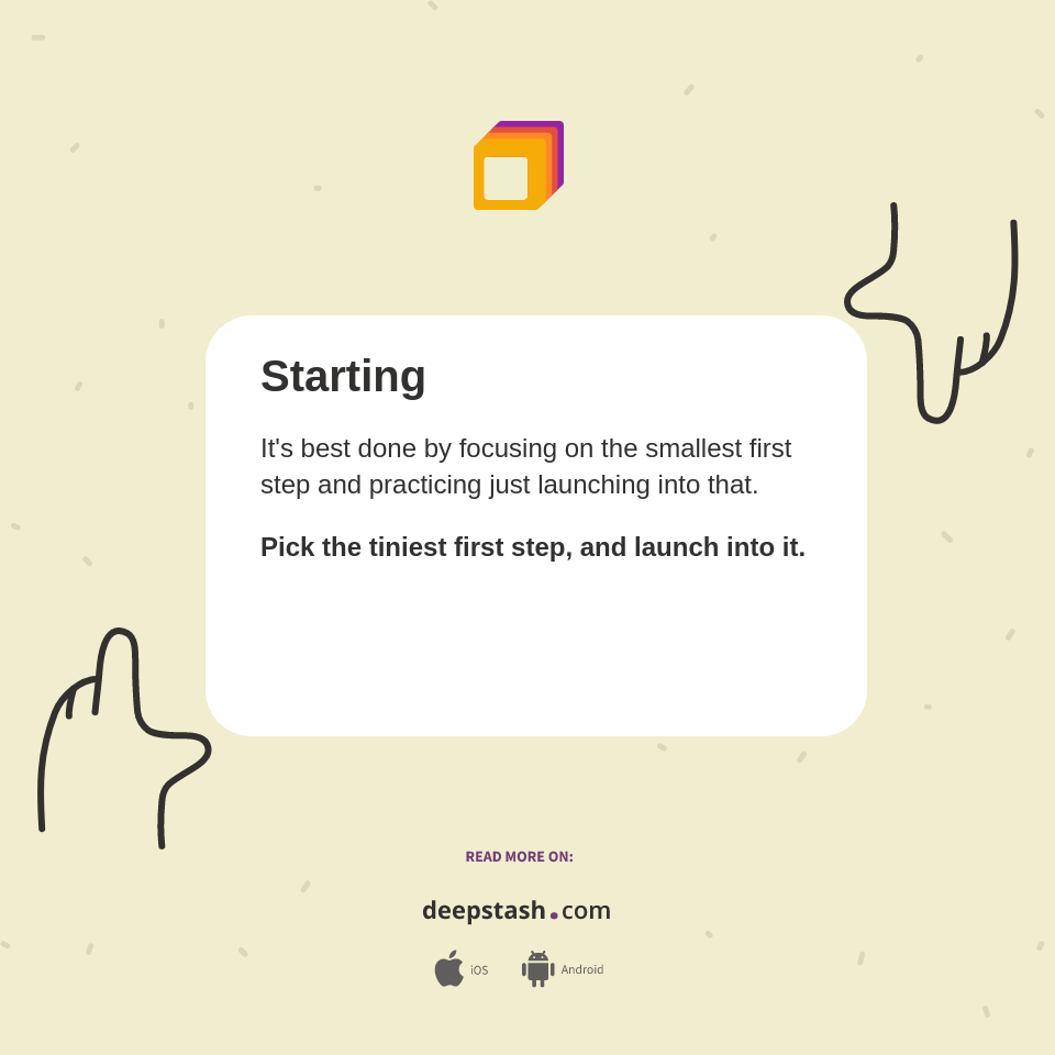 Starting - Deepstash