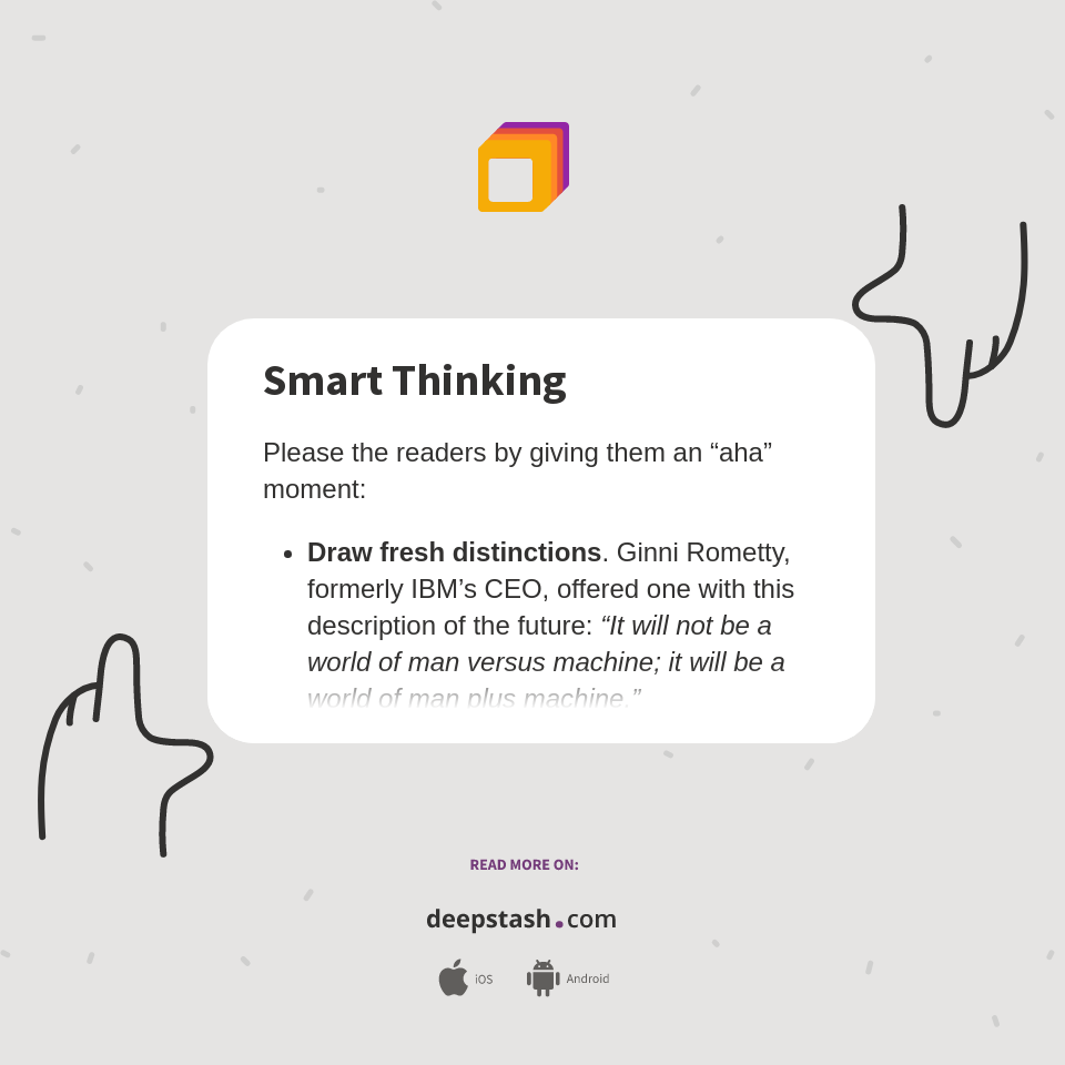 Smart Thinking Deepstash