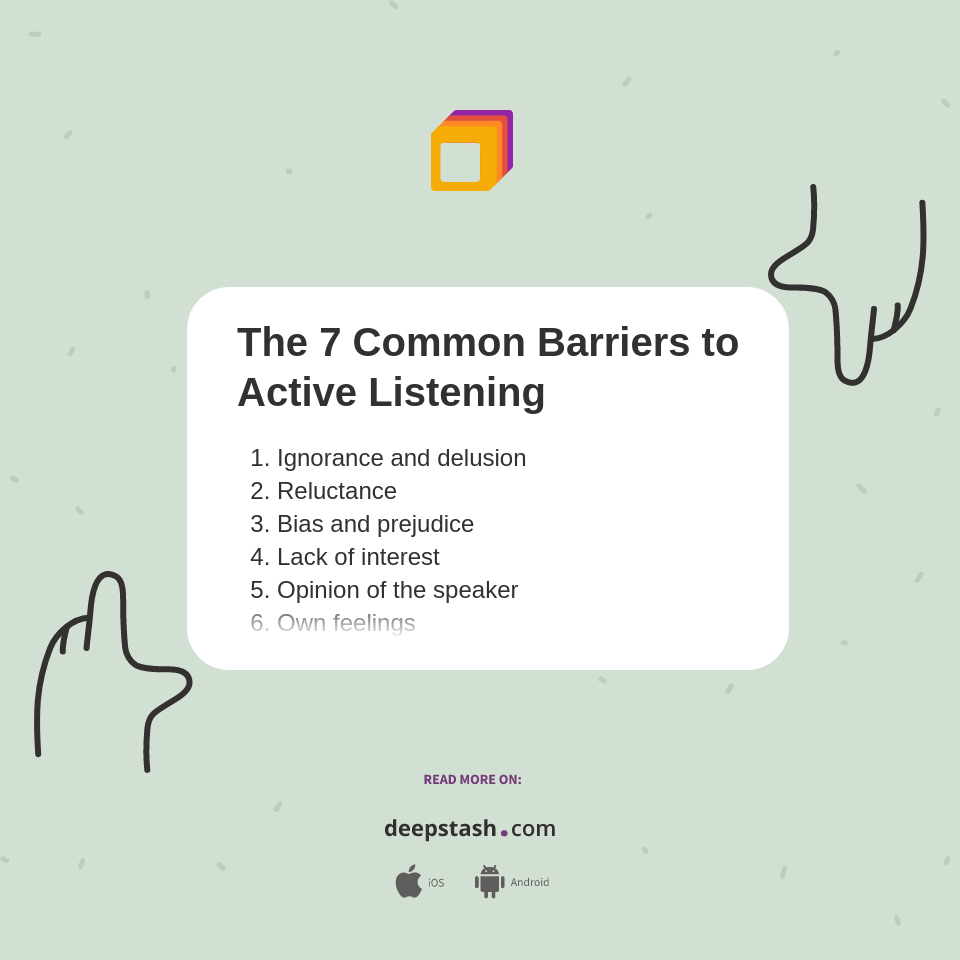 The 7 Common Barriers to Active Listening Deepstash
