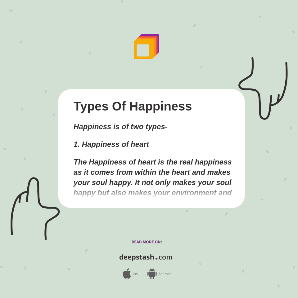 Types Of Happiness - Deepstash
