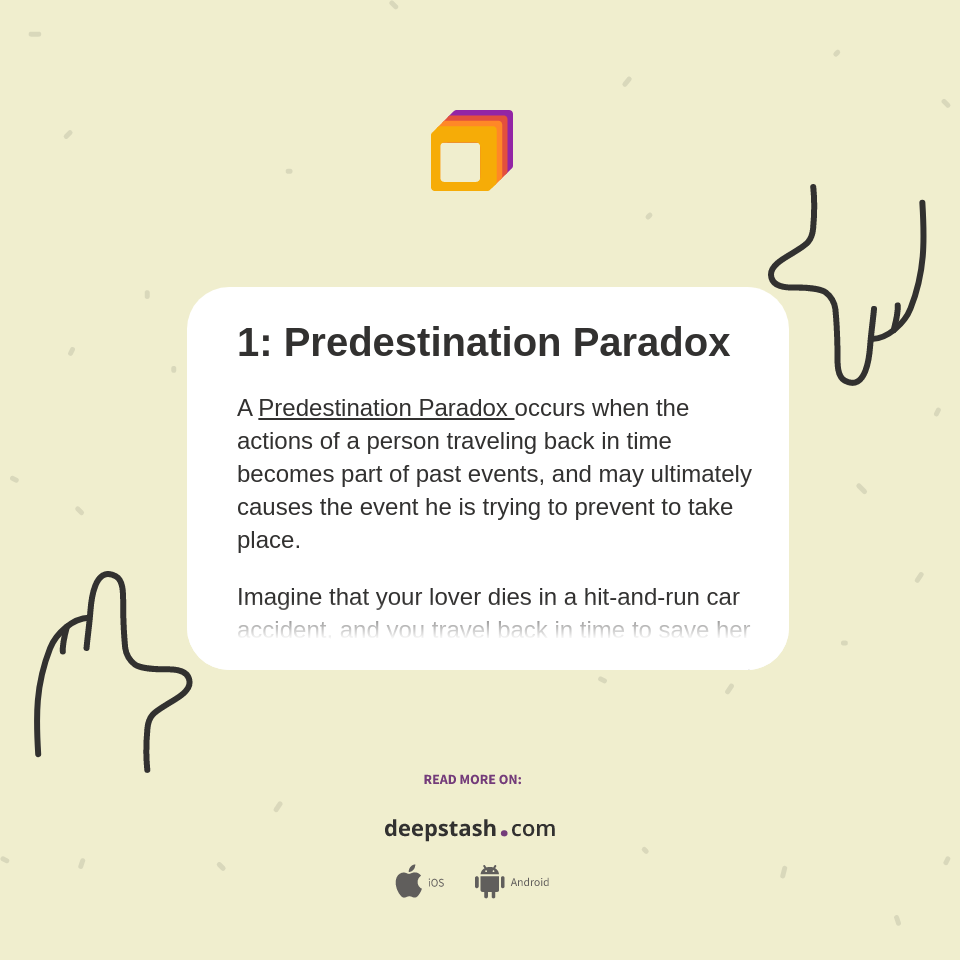 1 Predestination Paradox Deepstash