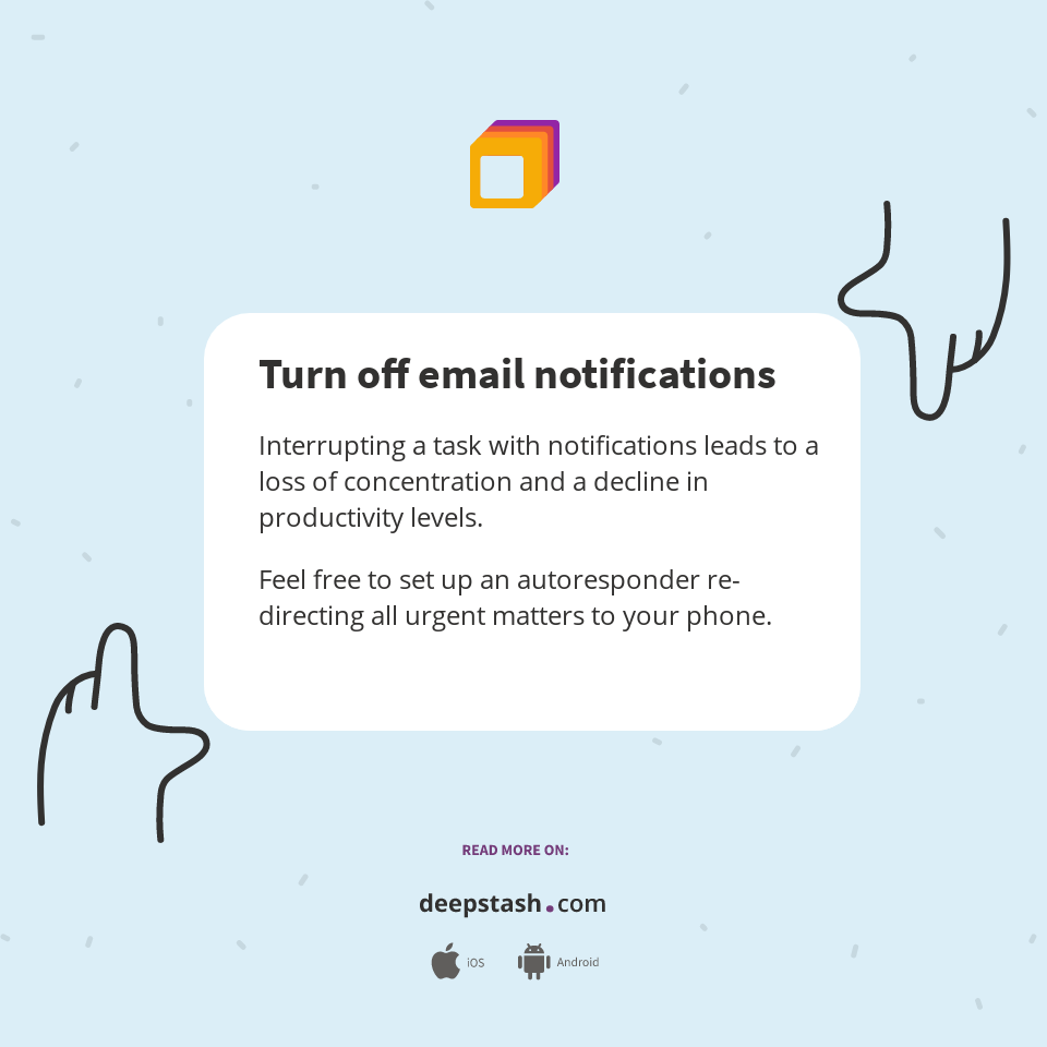 Turn off email notifications Deepstash