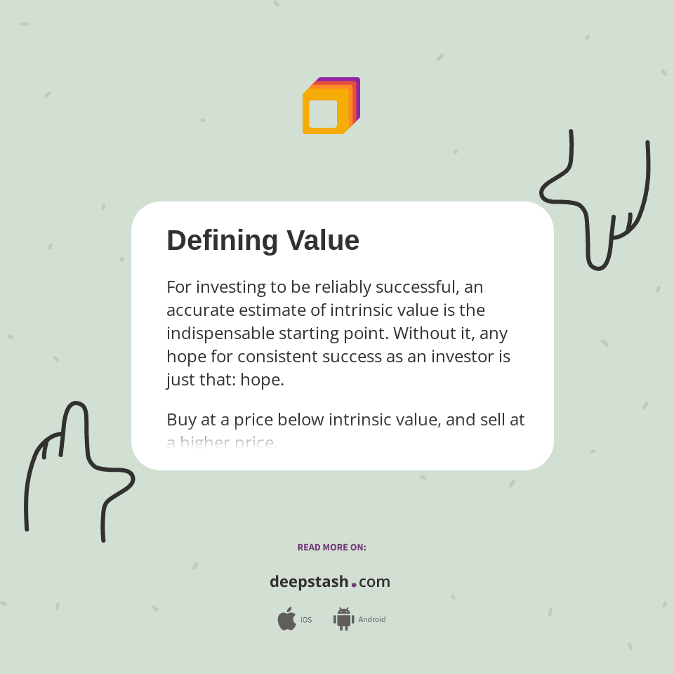 Defining Value - Deepstash
