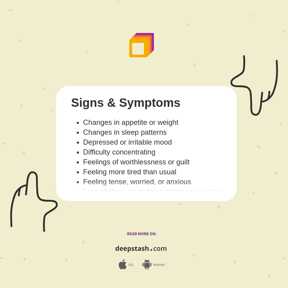 Signs & Symptoms - Deepstash