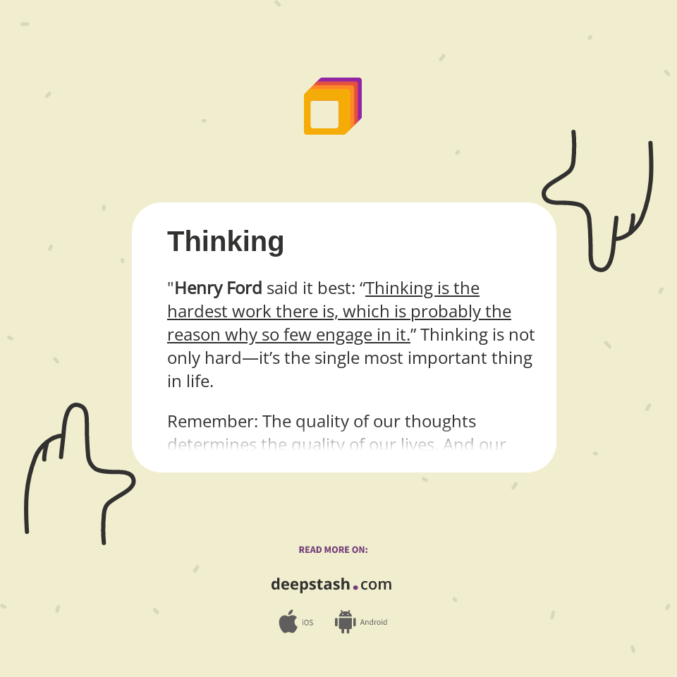Thinking - Deepstash
