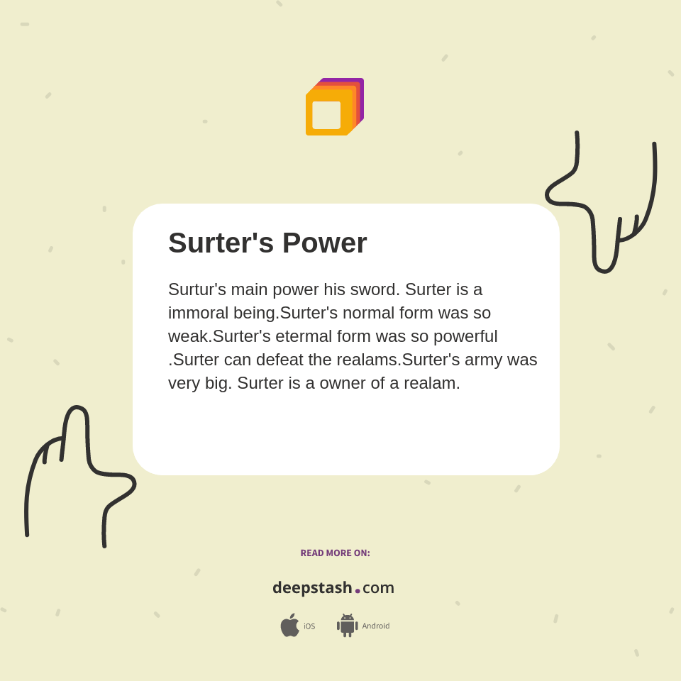Surter's Power - Deepstash