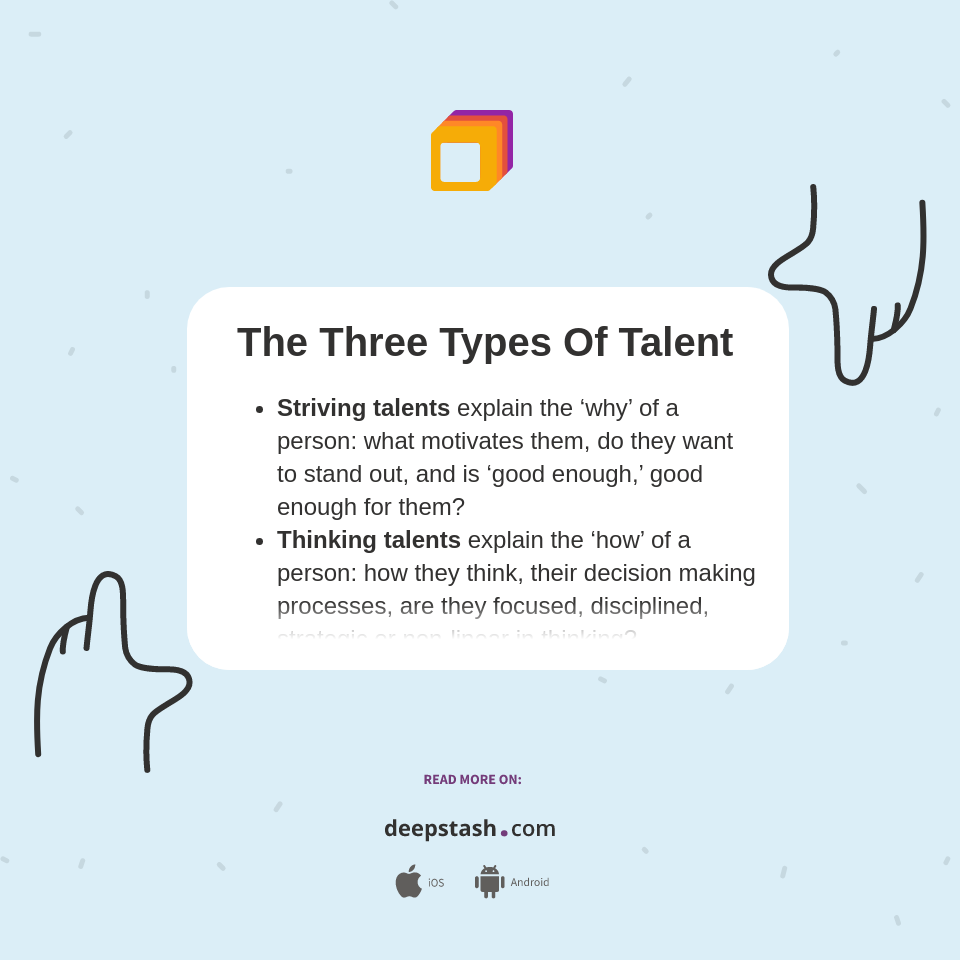 The Three Types Of Talent Deepstash