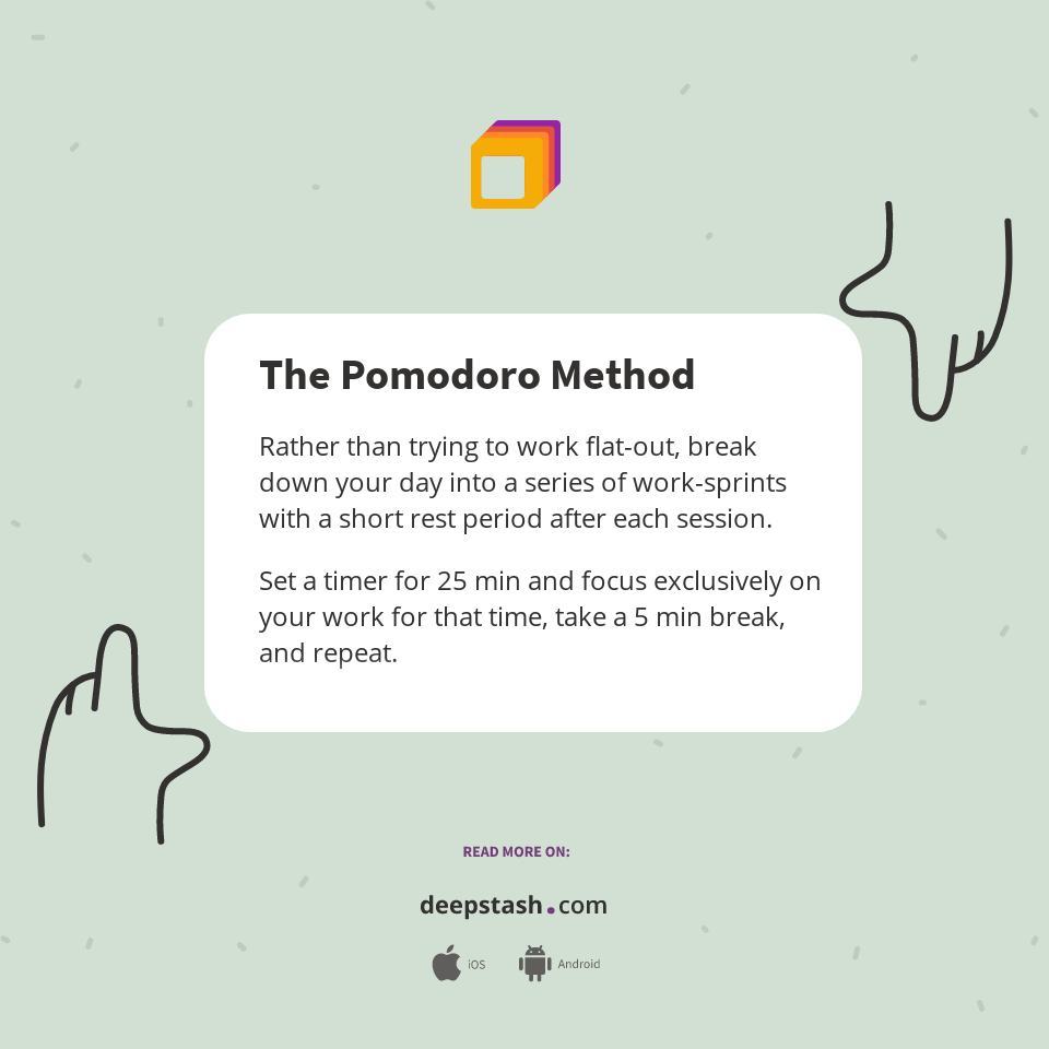 The Pomodoro Method Deepstash