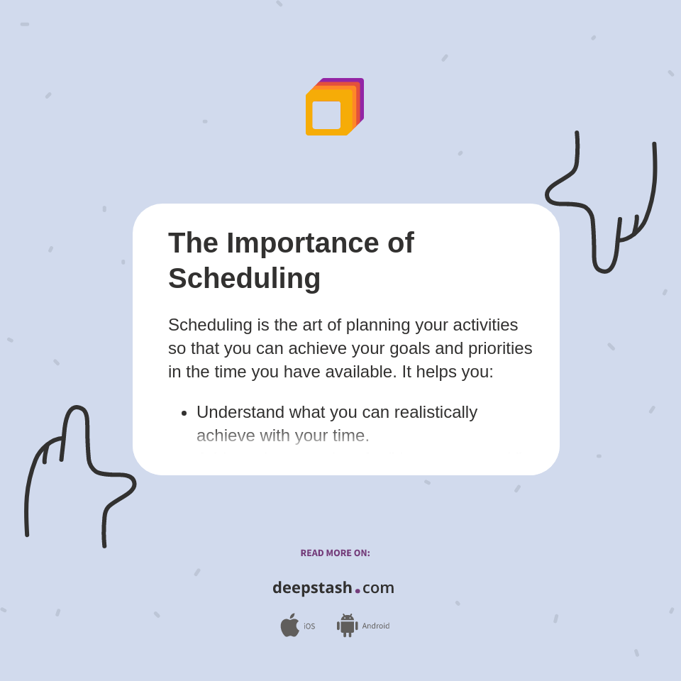the-importance-of-scheduling-deepstash