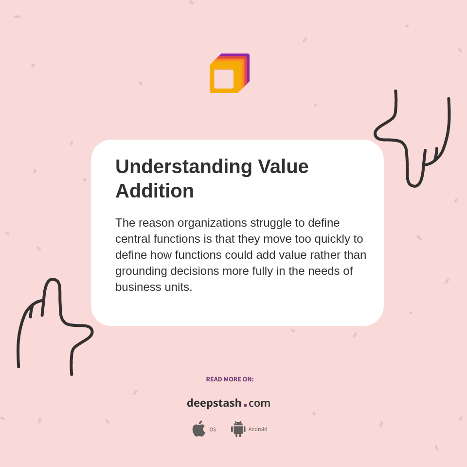 Understanding Value Addition - Deepstash