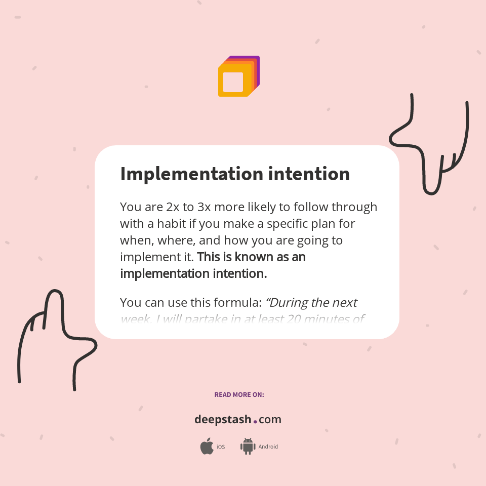Implementation intention deepstash