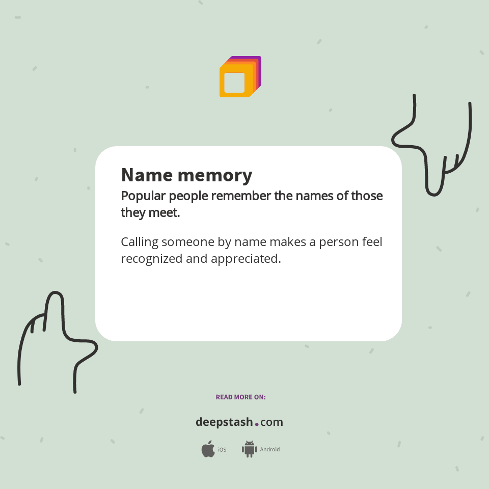 Suave Names Memory Name memory - Deepstash