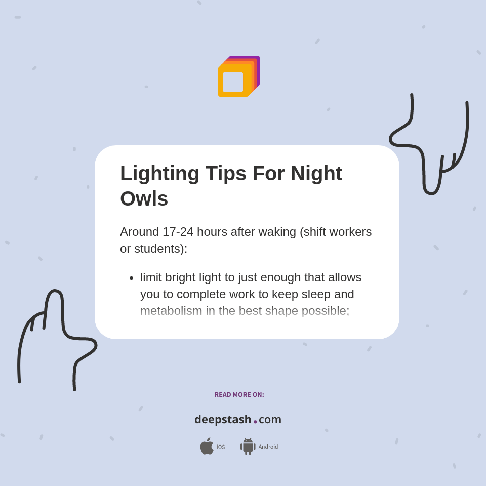 Lighting Tips For Night Owls - Deepstash