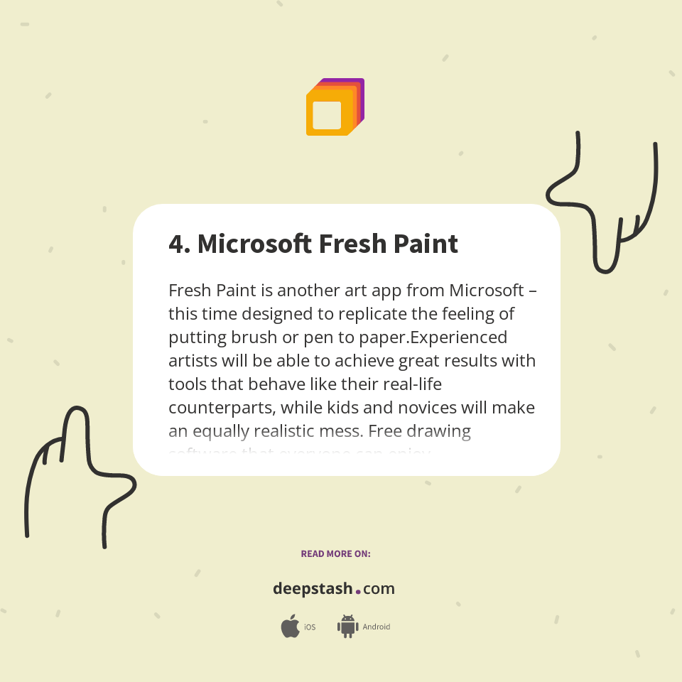 4. Microsoft Fresh Paint Deepstash