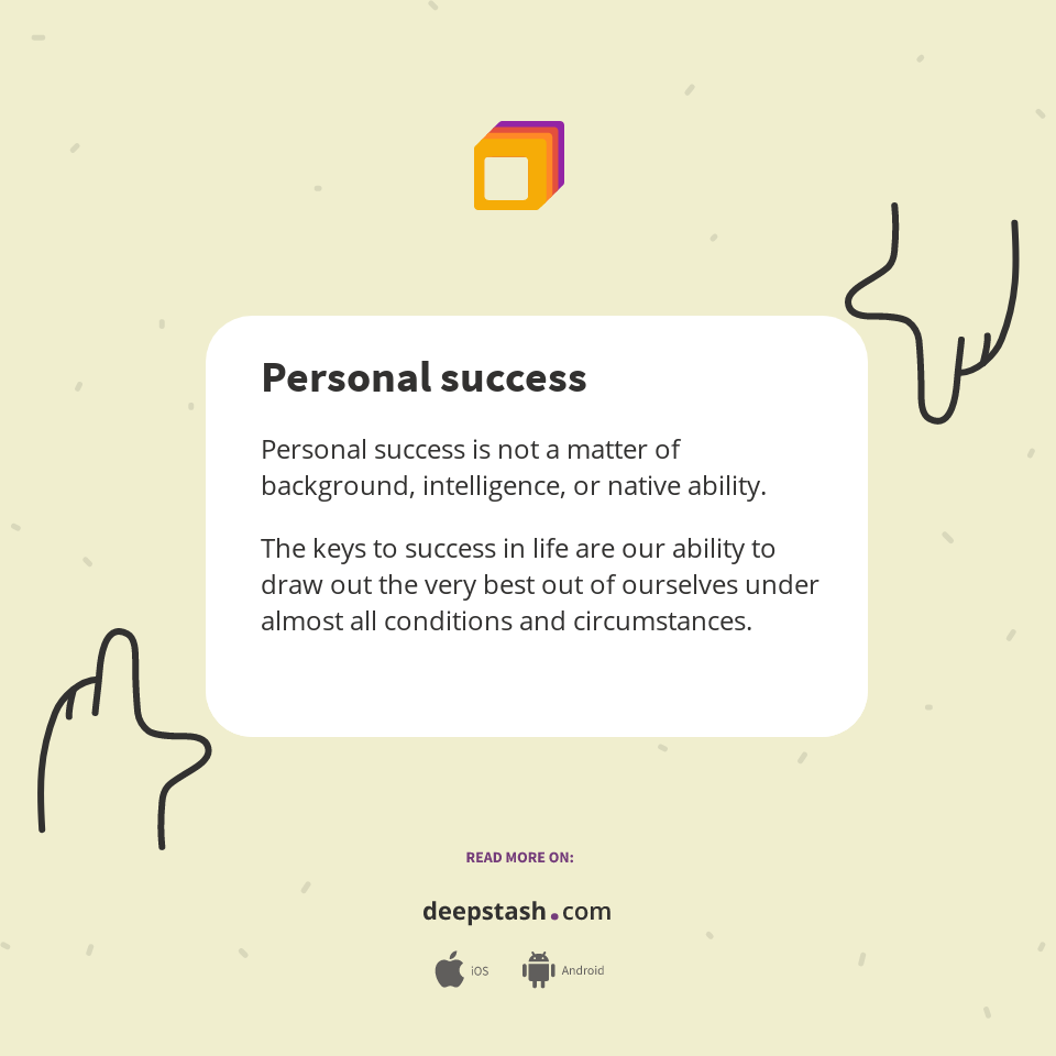 Personal Success Deepstash Personal Success Deepstash