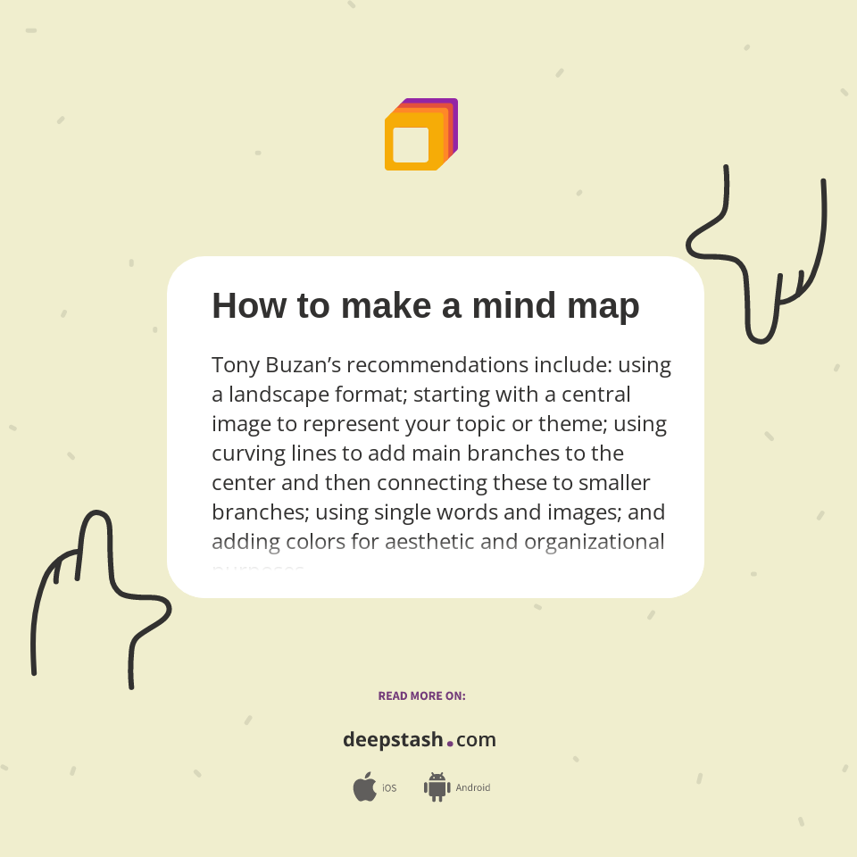 How to make a mind map - Deepstash