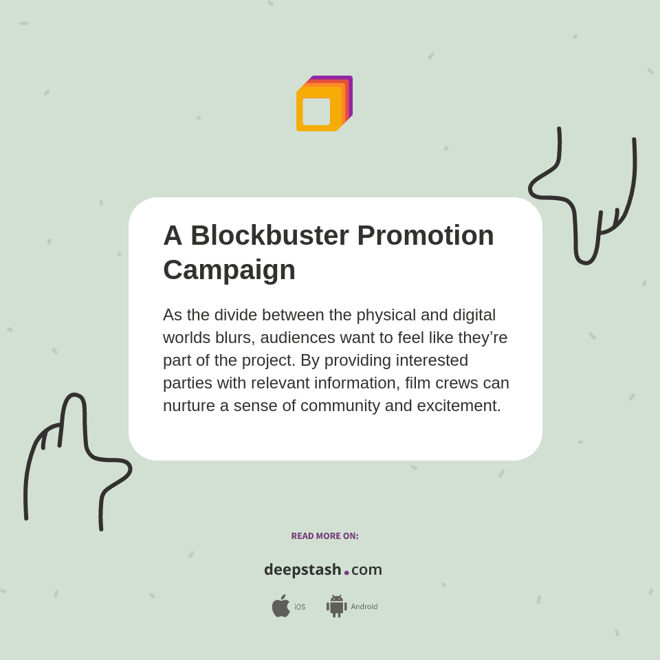 A Blockbuster Promotion Campaign - Deepstash