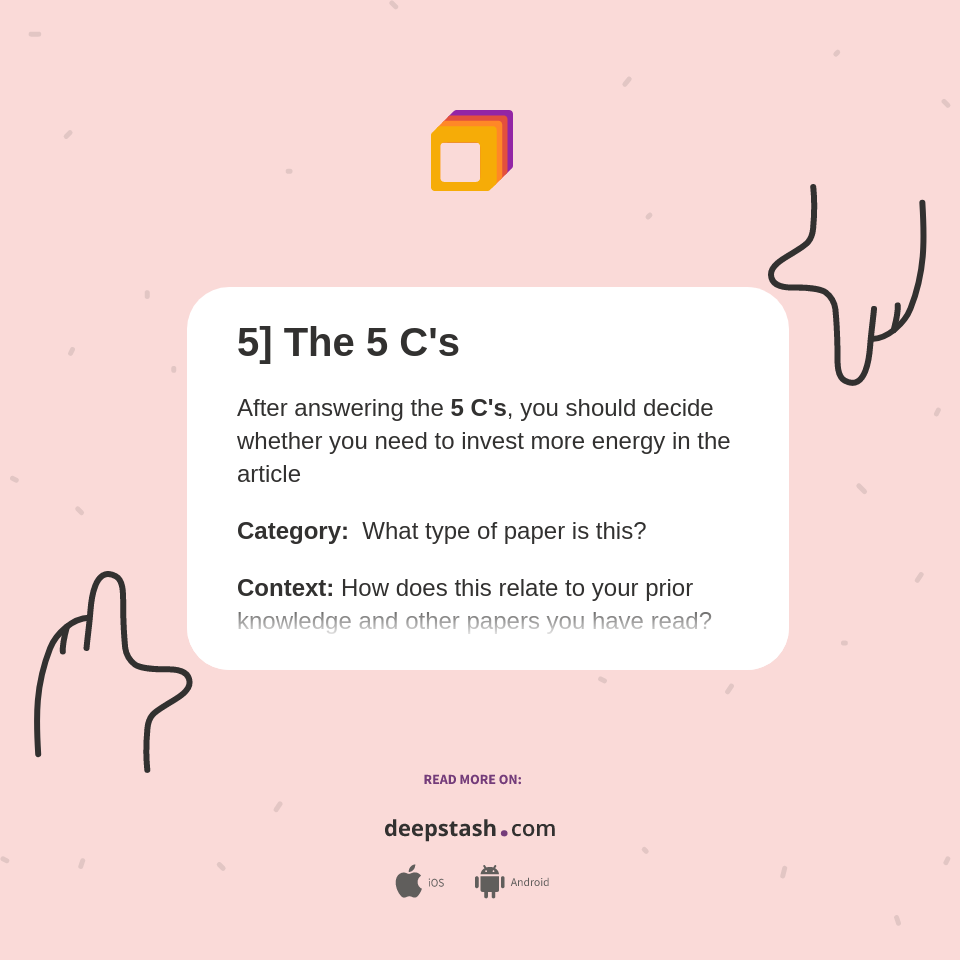 5] The 5 C's - Deepstash