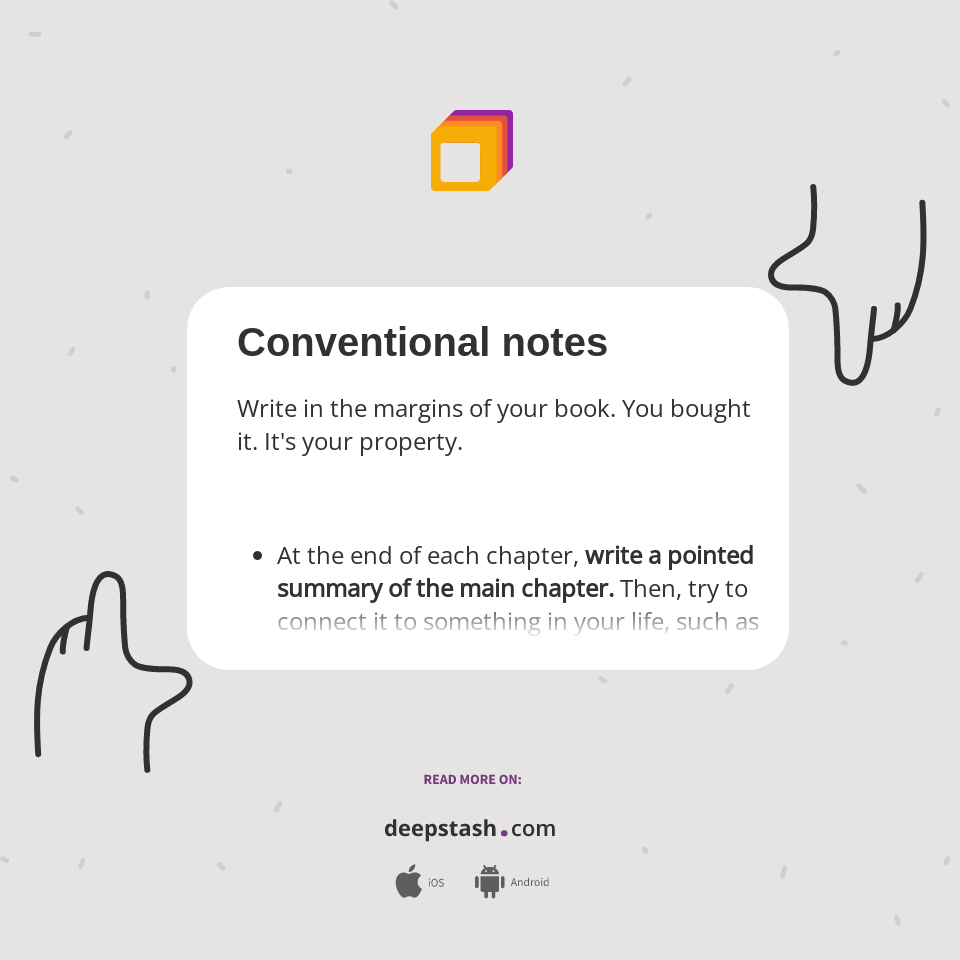 Conventional notes - Deepstash
