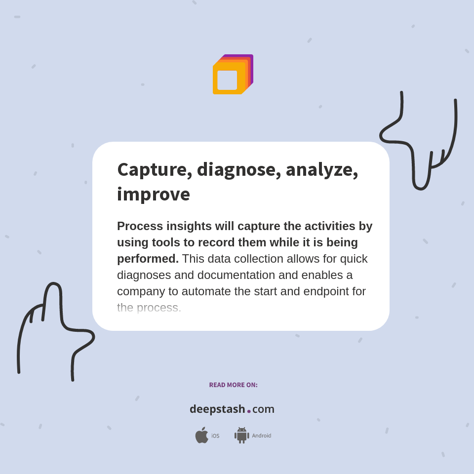 Capture, diagnose, analyze, improve - Deepstash