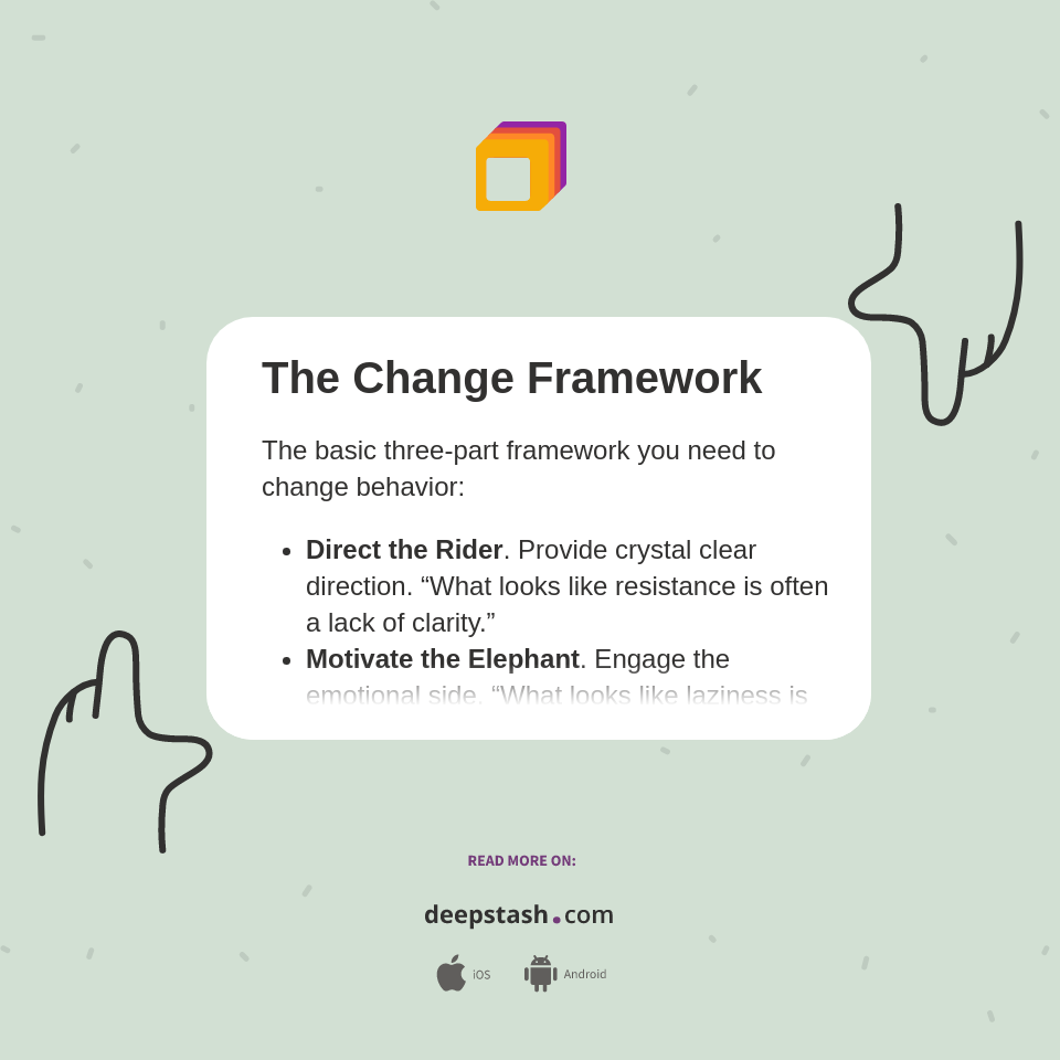 The Change Framework - Deepstash