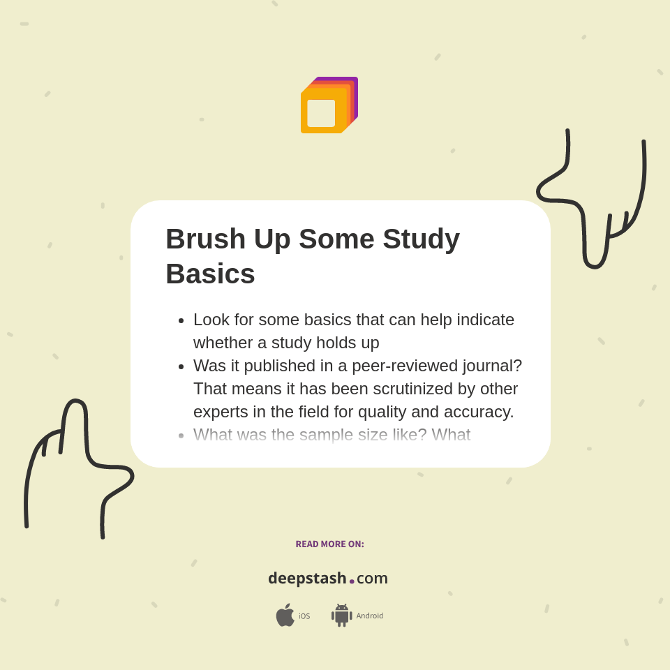 Brush Up Some Study Basics - Deepstash