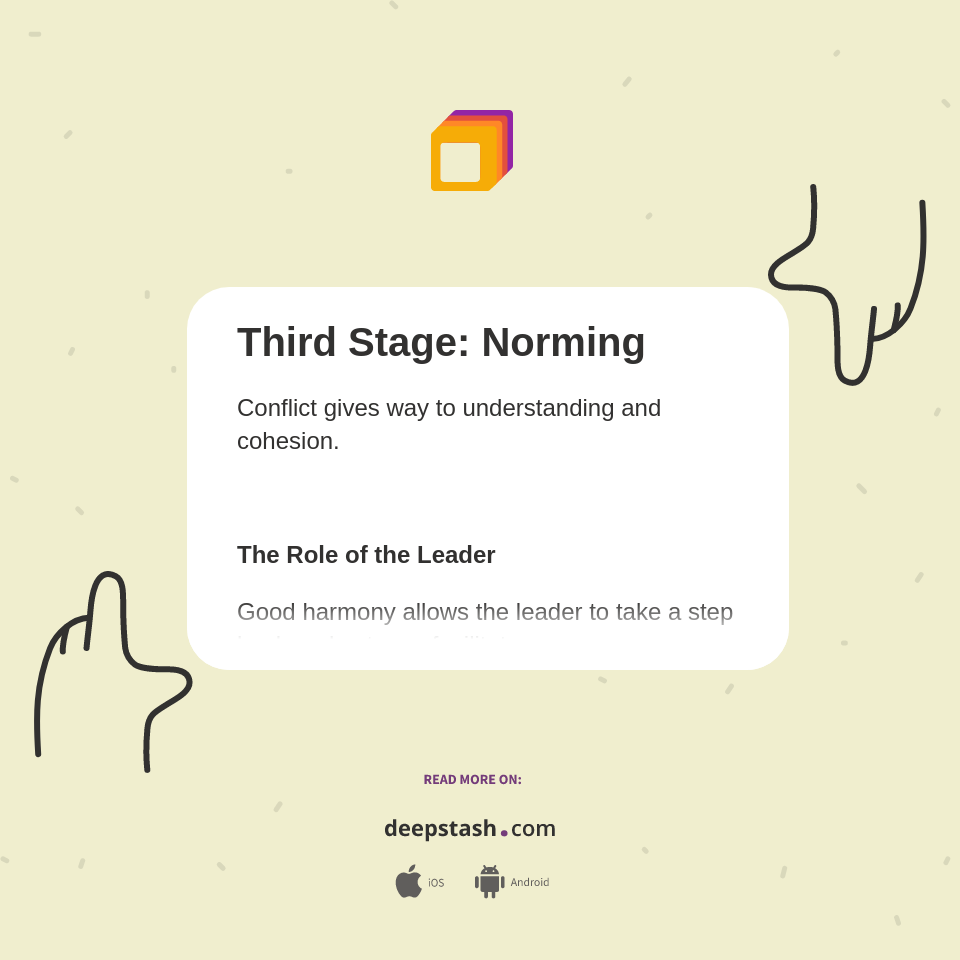 Third Stage: Norming - Deepstash