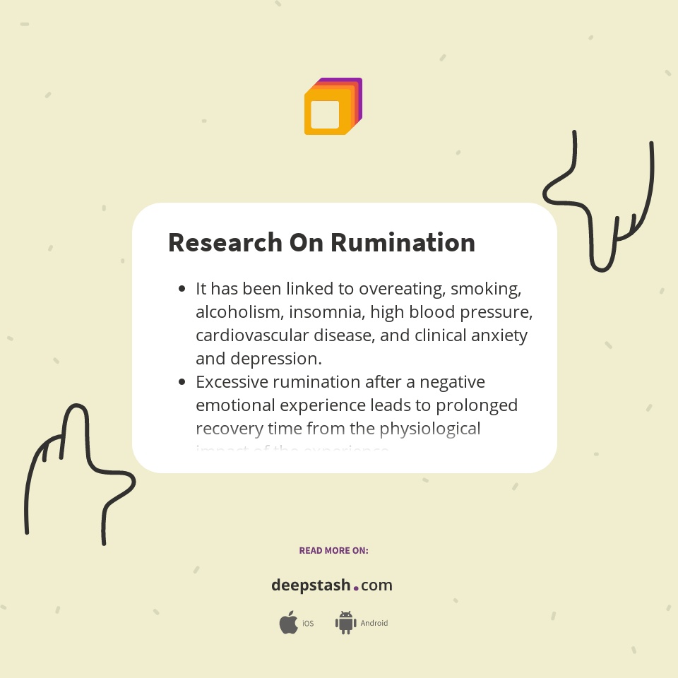 Research On Rumination Deepstash