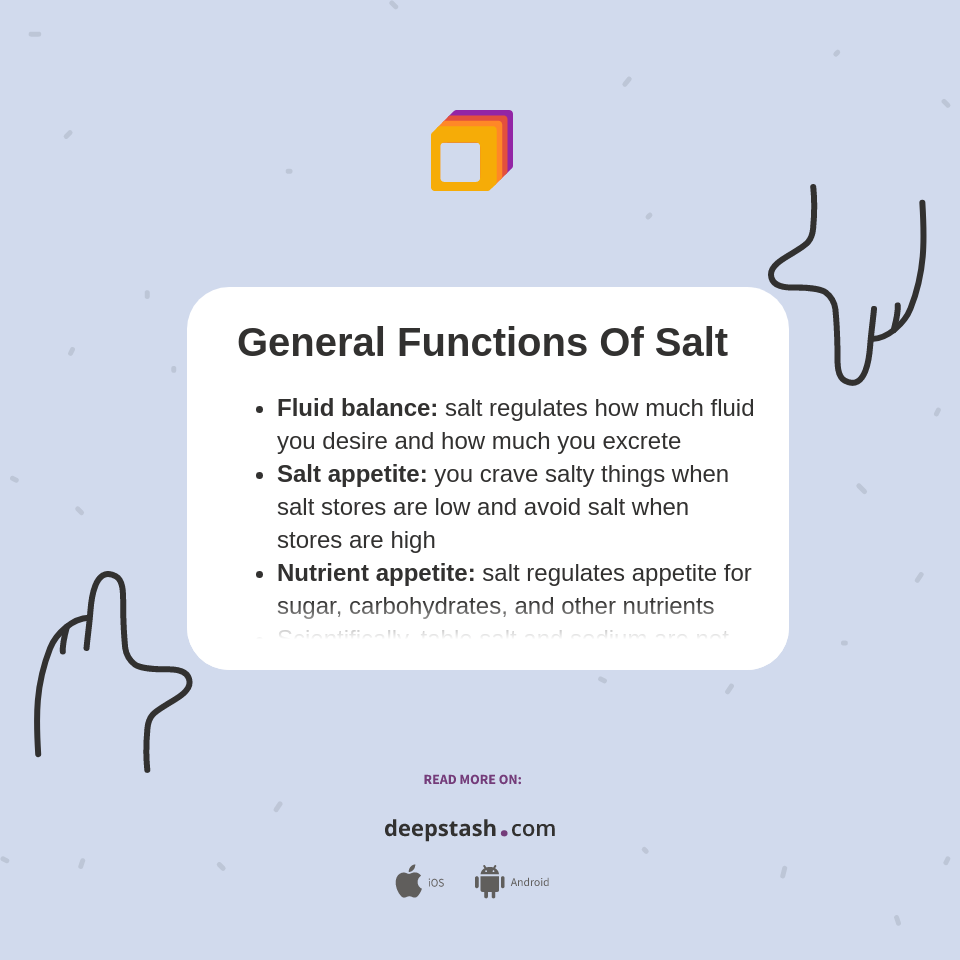 General Functions Of Salt Deepstash