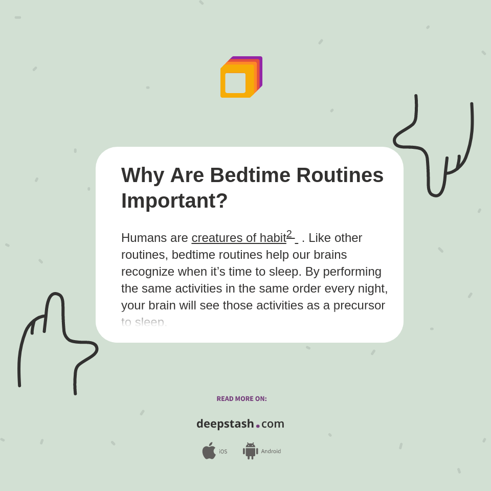 Why Are Bedtime Routines Important? Deepstash