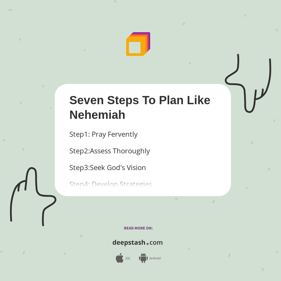 Seven Steps To Plan Like Nehemiah - Deepstash