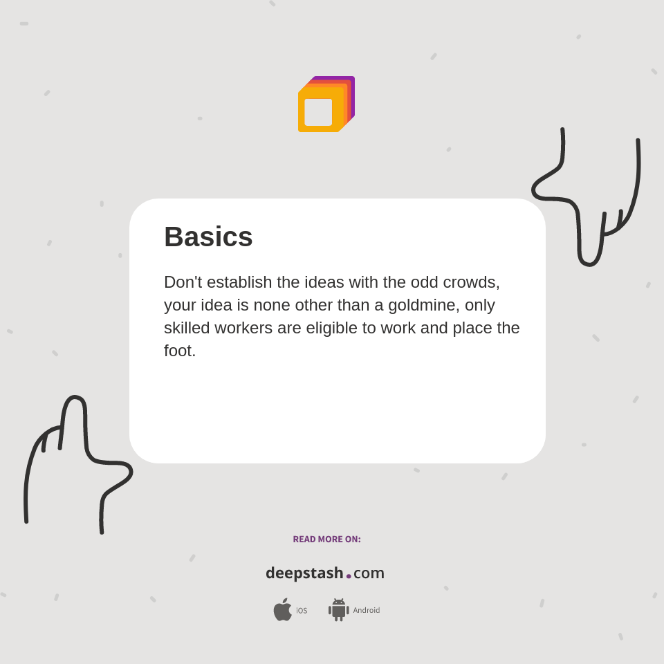 Basics - Deepstash