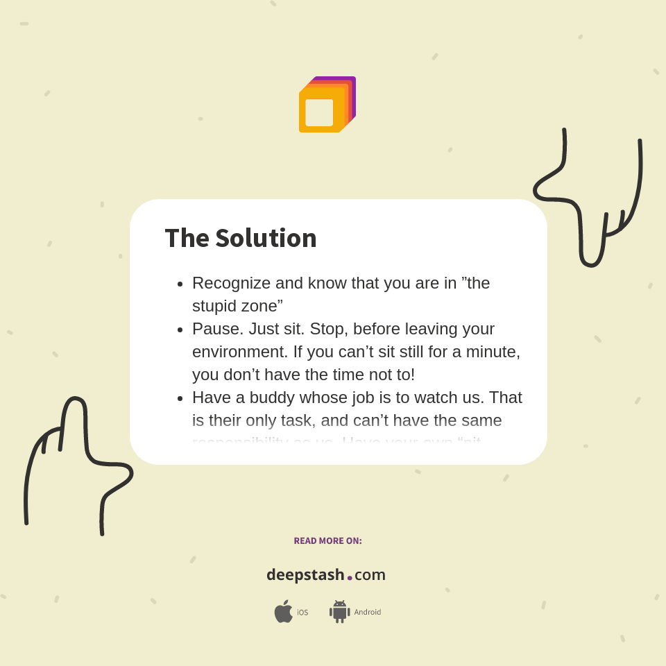 The Solution - Deepstash