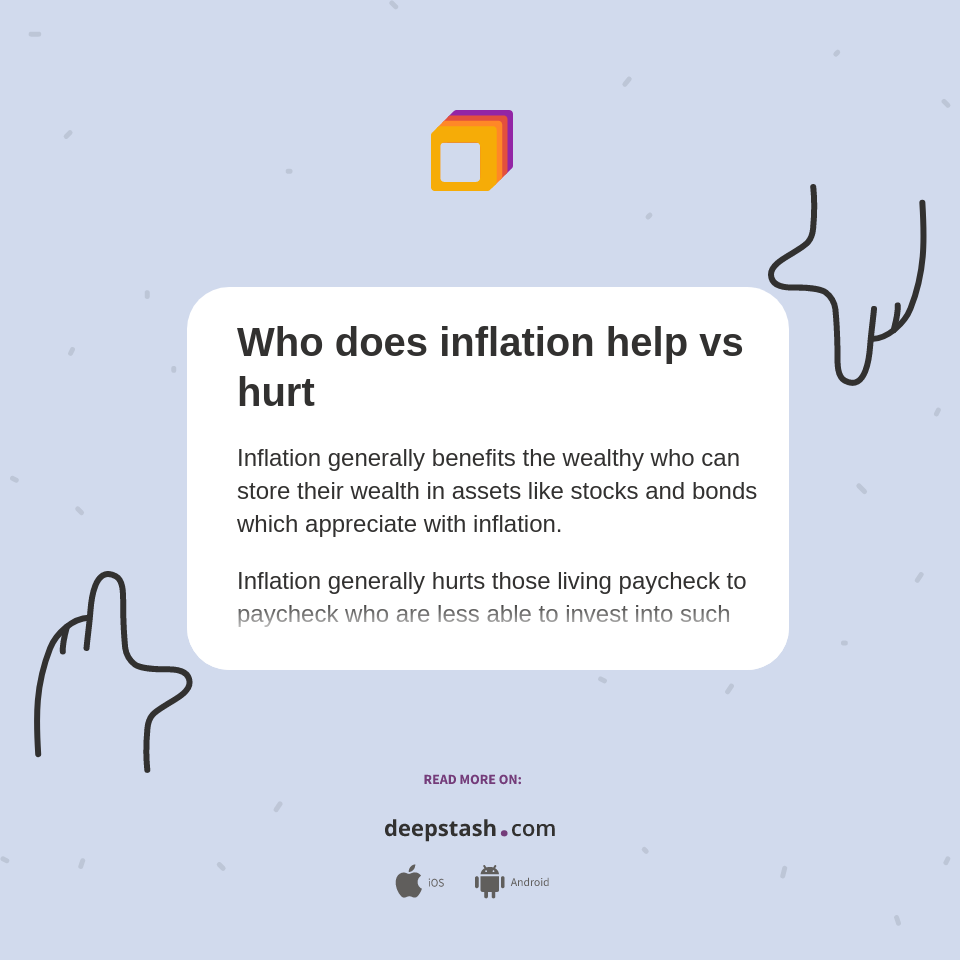 Who does inflation help vs hurt Deepstash