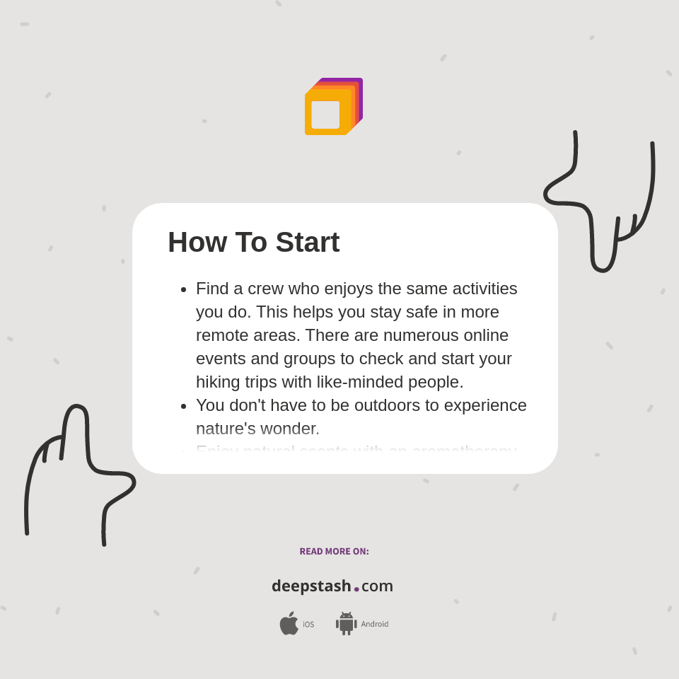 How To Start - Deepstash