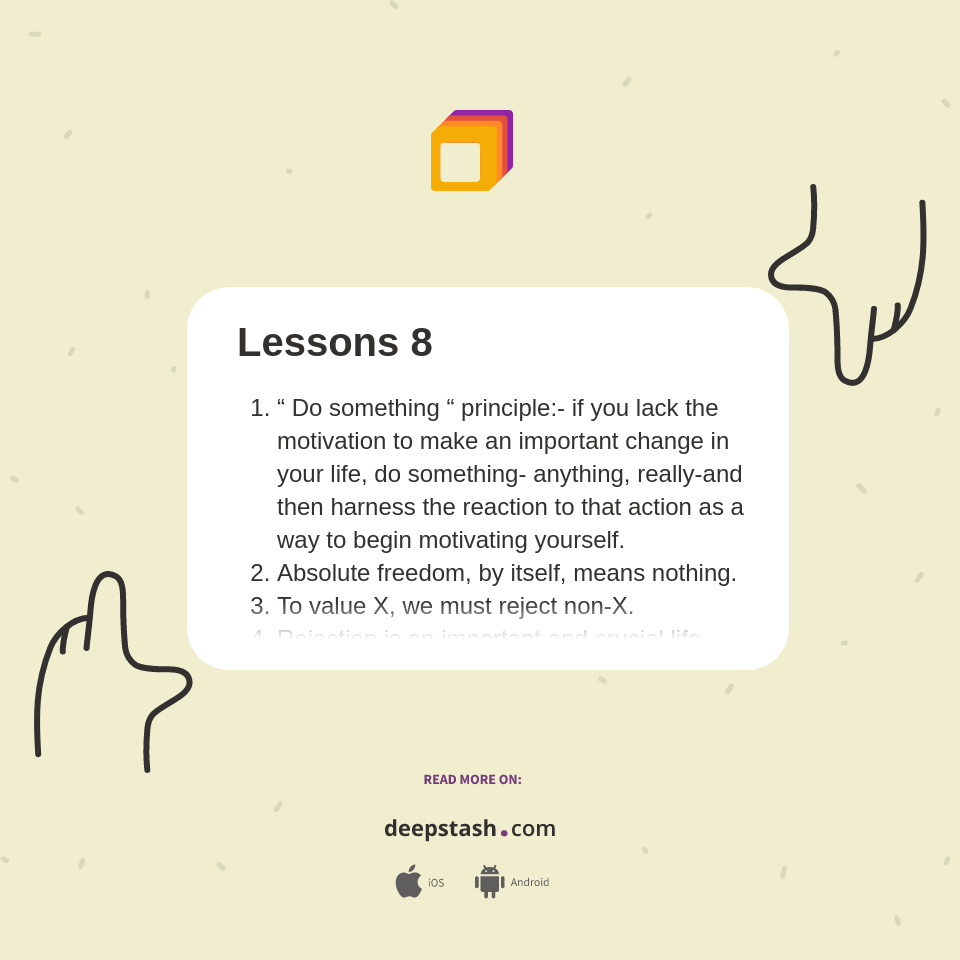 Lessons 8 - Deepstash