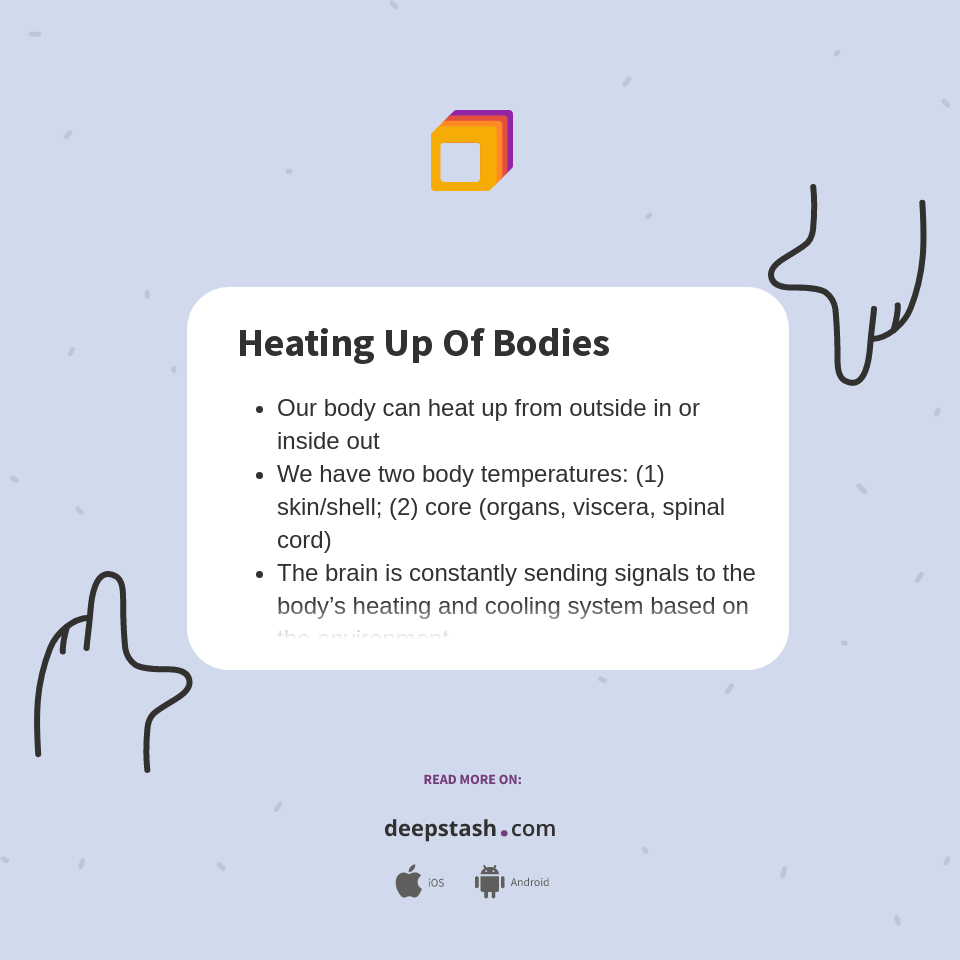 Heating Up Of Bodies Deepstash