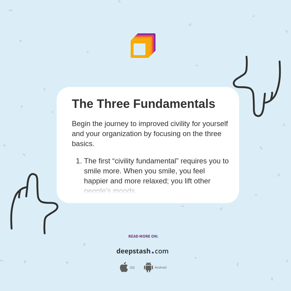 The Three Fundamentals - Deepstash