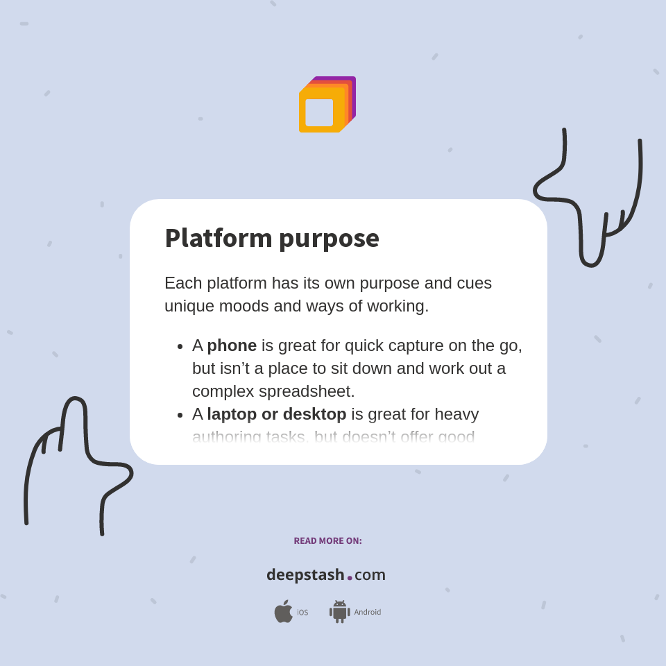 Platform Purpose Deepstash