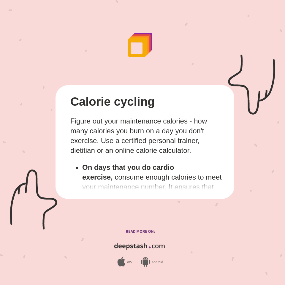 Calorie cycling Deepstash