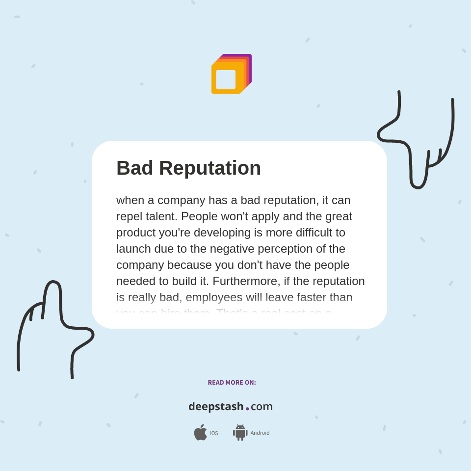 Bad Reputation - Deepstash