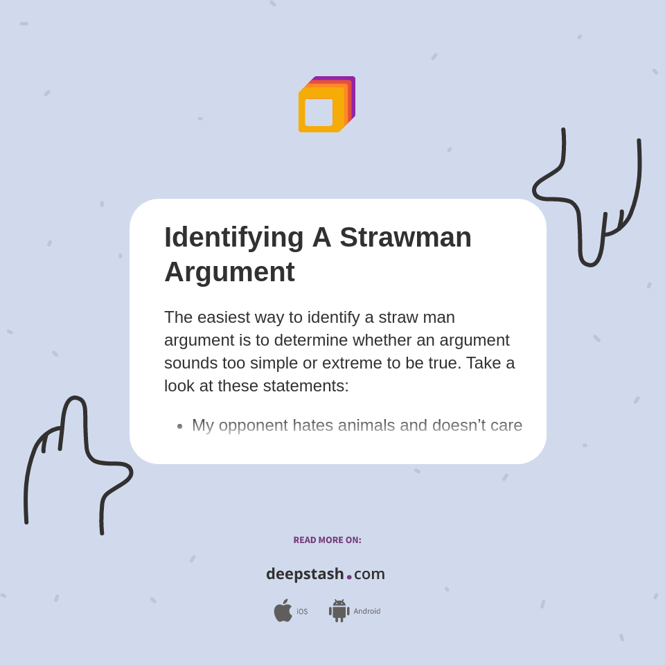 Identifying A Strawman Argument Deepstash