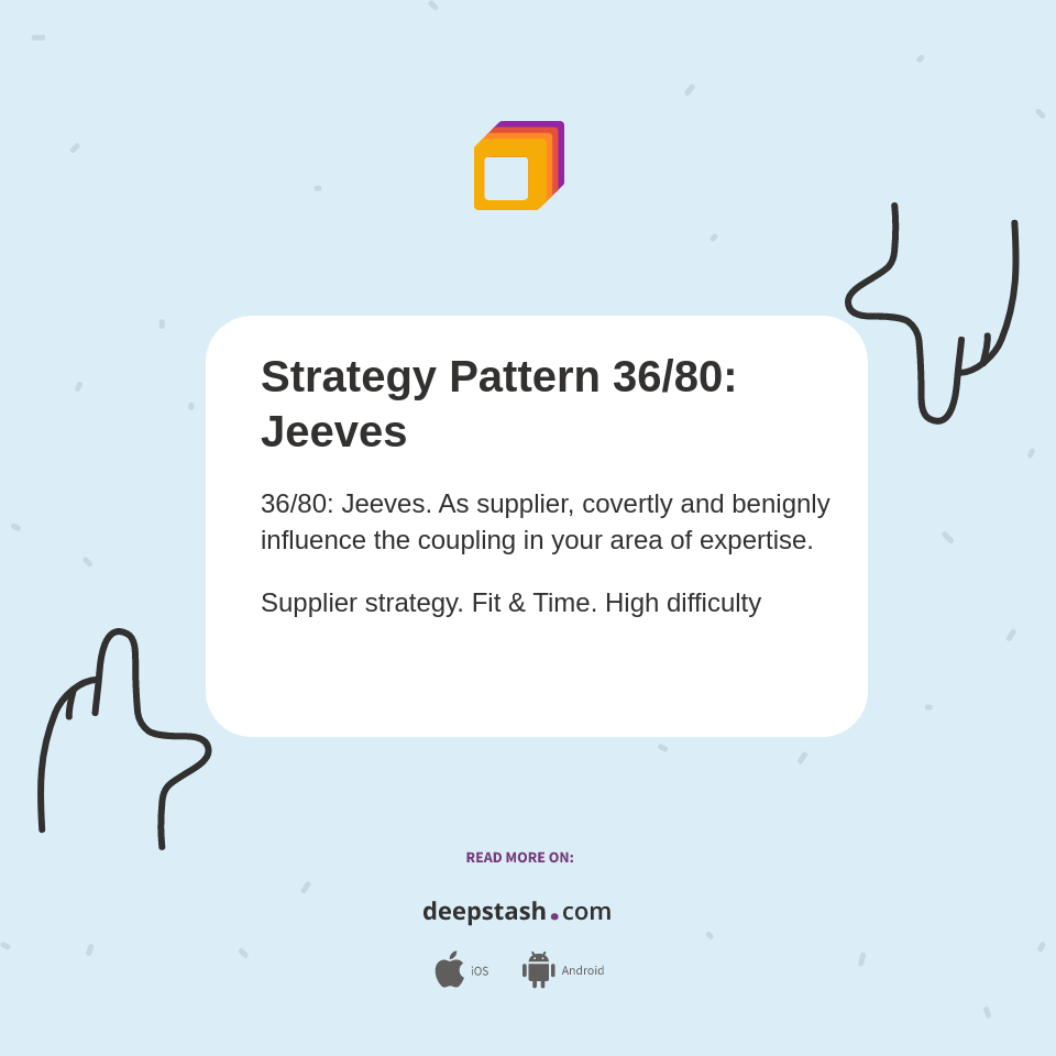 Strategy Pattern 36/80: Jeeves - Deepstash