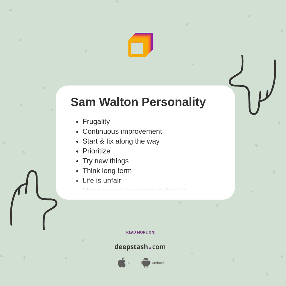 Sam Walton Personality Deepstash