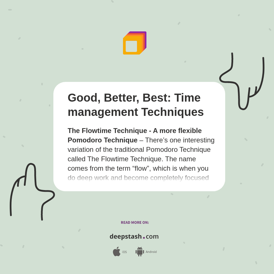 good-better-best-time-management-techniques-deepstash