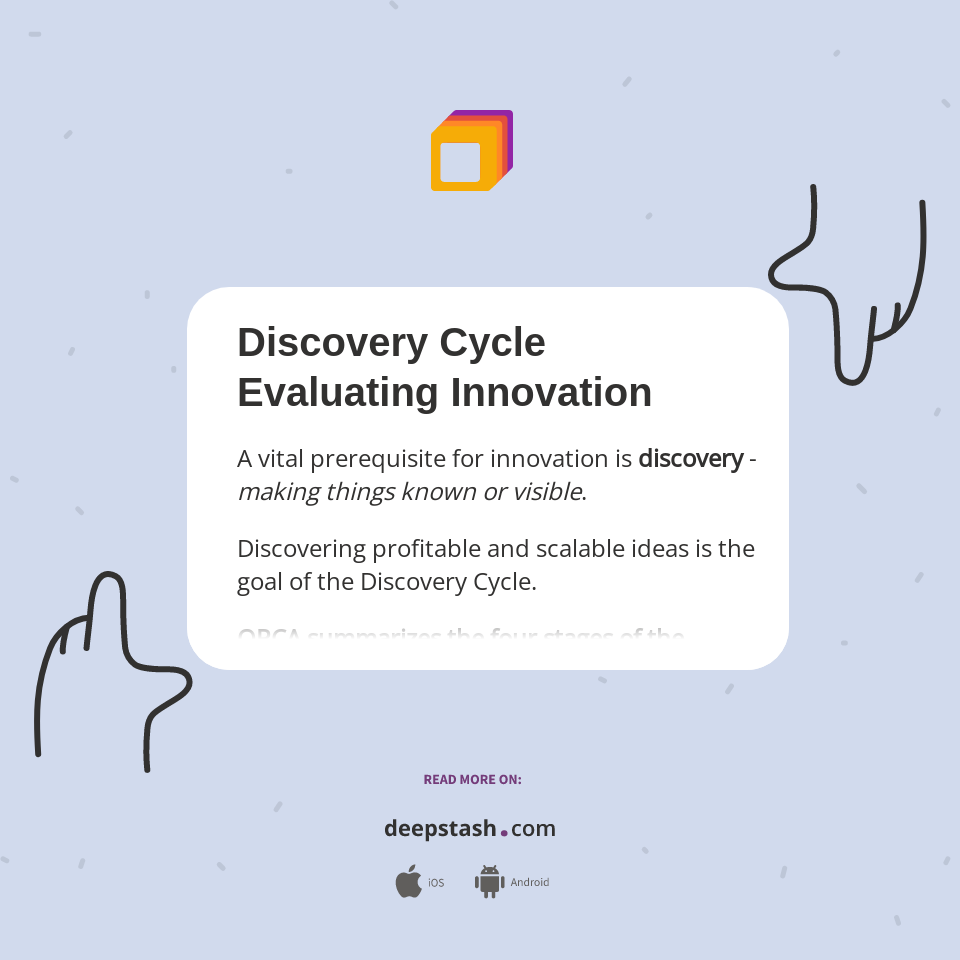 Discovery Cycle Evaluating Innovation - Deepstash